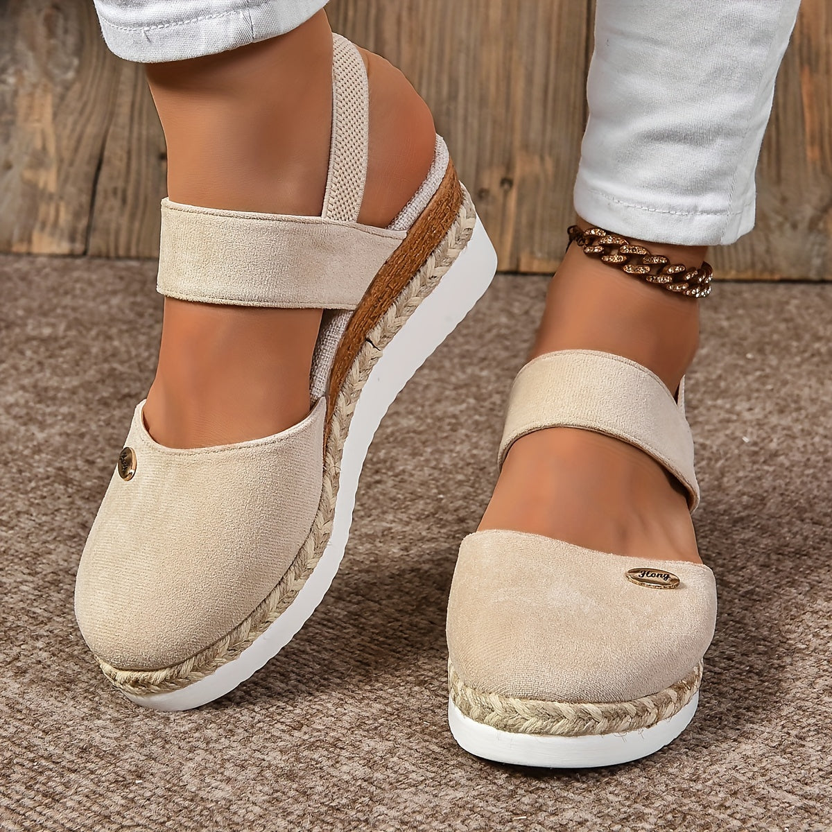 WHITNEY | Casual Sandalen in Effen Kleur voor Dames