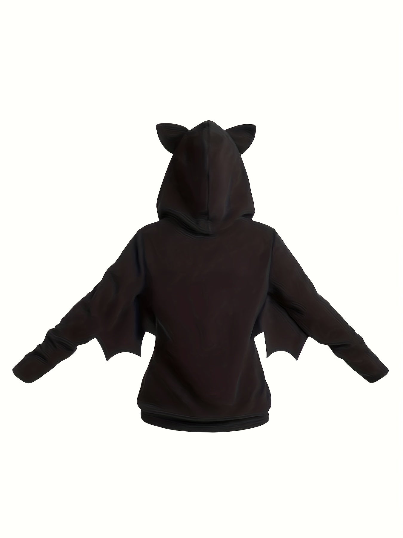 Halloween vleermuis hoodie, cosplay zip-up hoodie