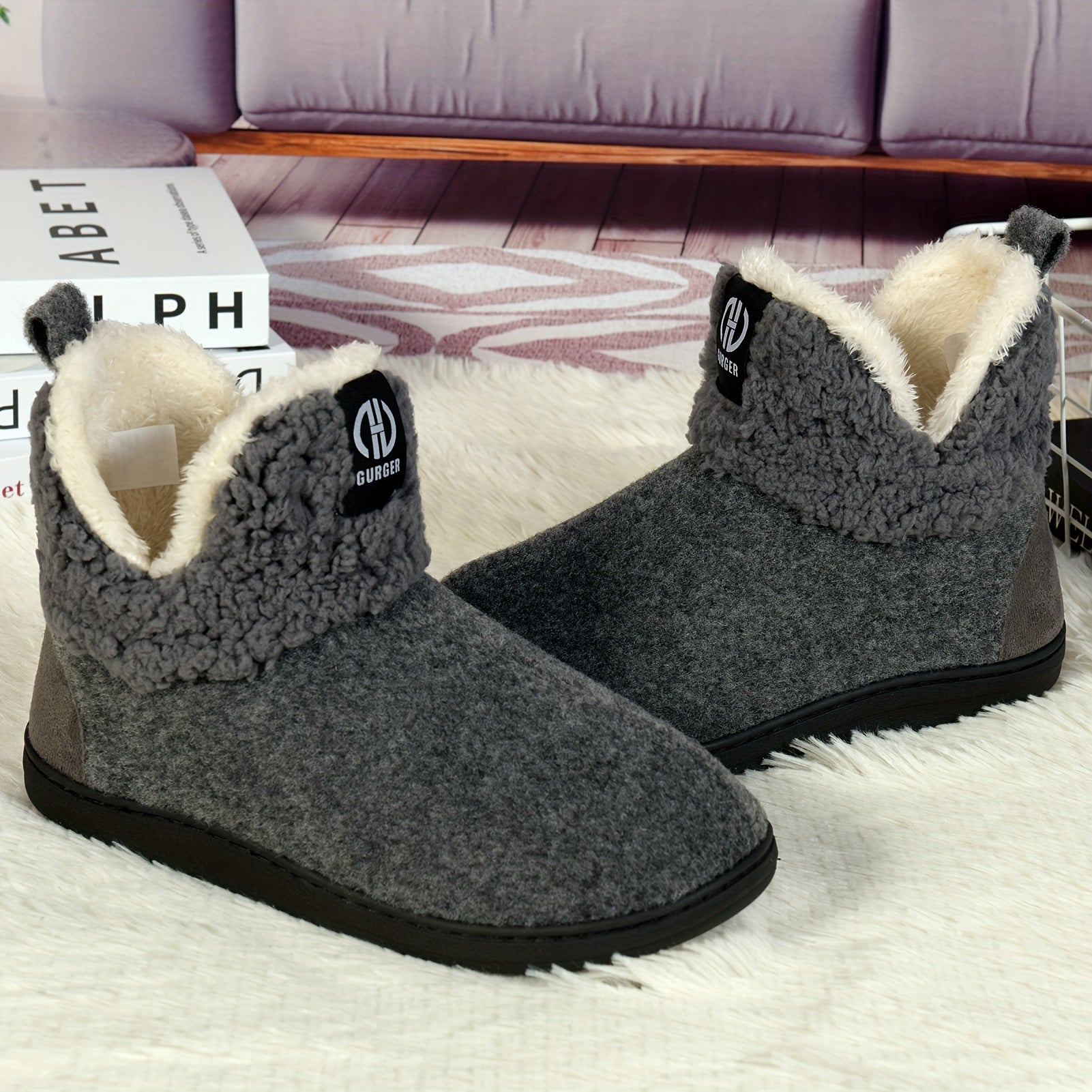 Gezellige fleece pantoffel enkellaarsjes voor maximaal comfort