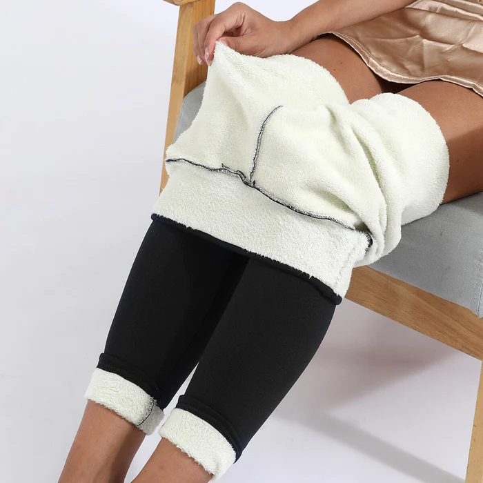 Zwarte Thermo Legging met Fleece Voering - Lisa