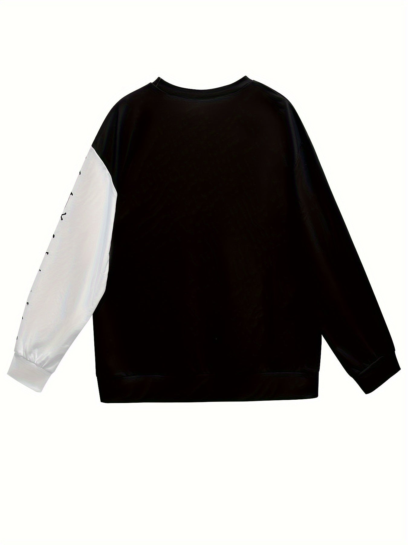 Plus size sweatshirt met grafische print en colour block