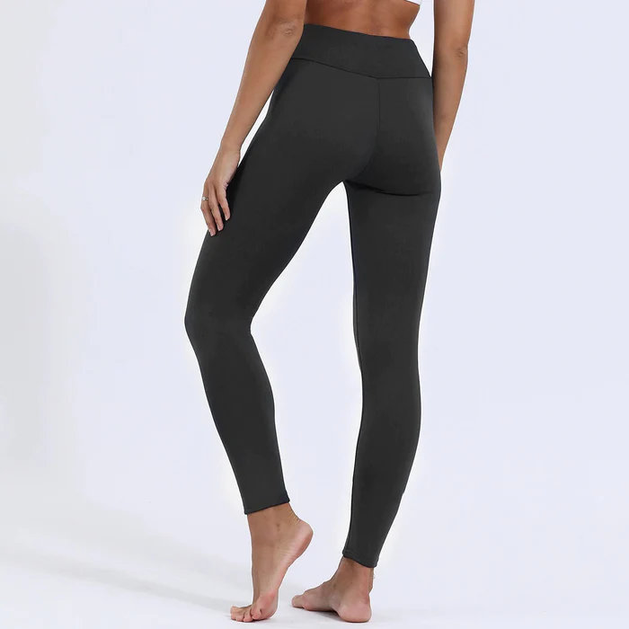 Zwarte Thermo Legging met Fleece Voering - Lisa