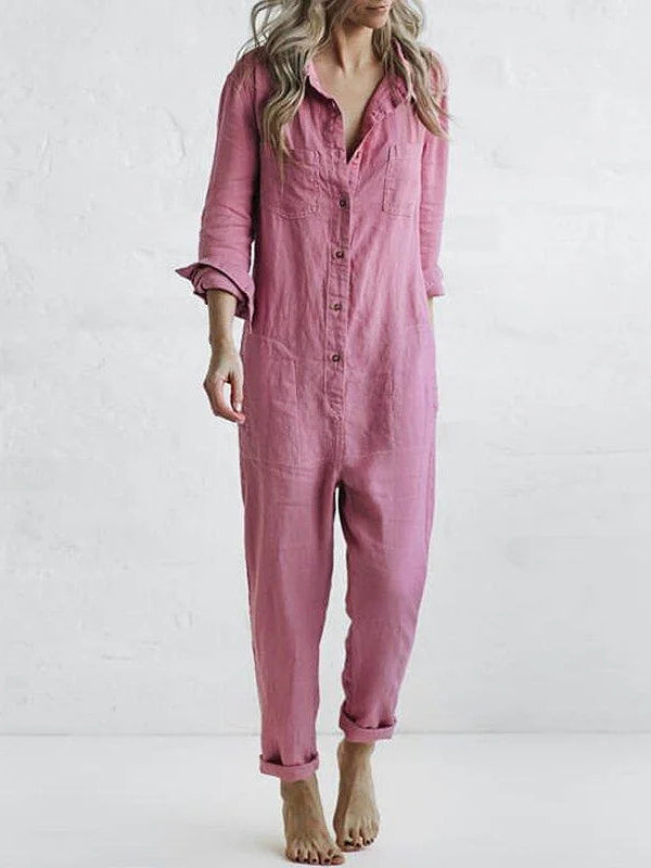 Olijfgroene Casual Jumpsuit - Sofia