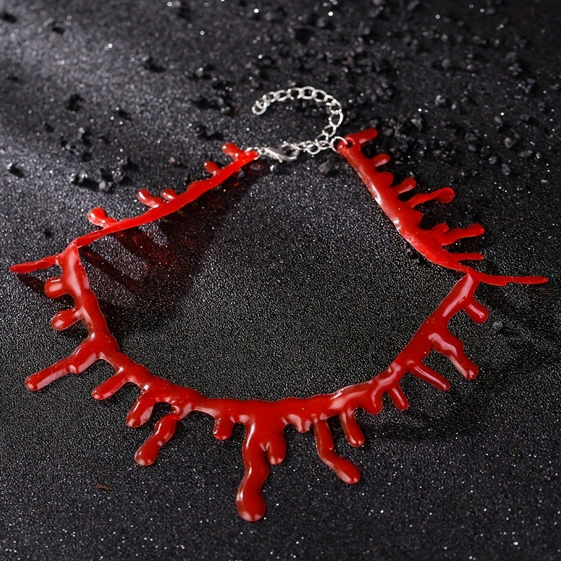 Halloween horror bloeddruppel choker