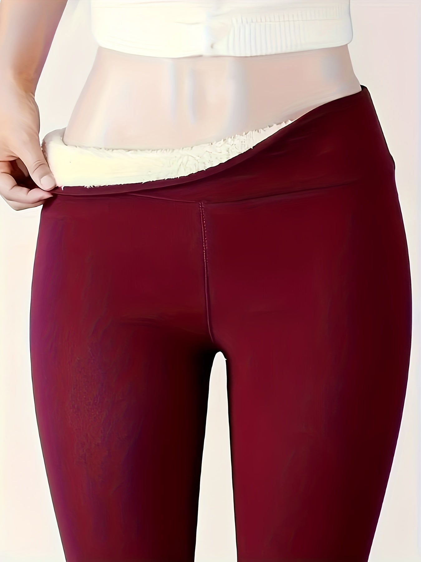 Zwarte Gevoerde Warme Leggings - Sofia