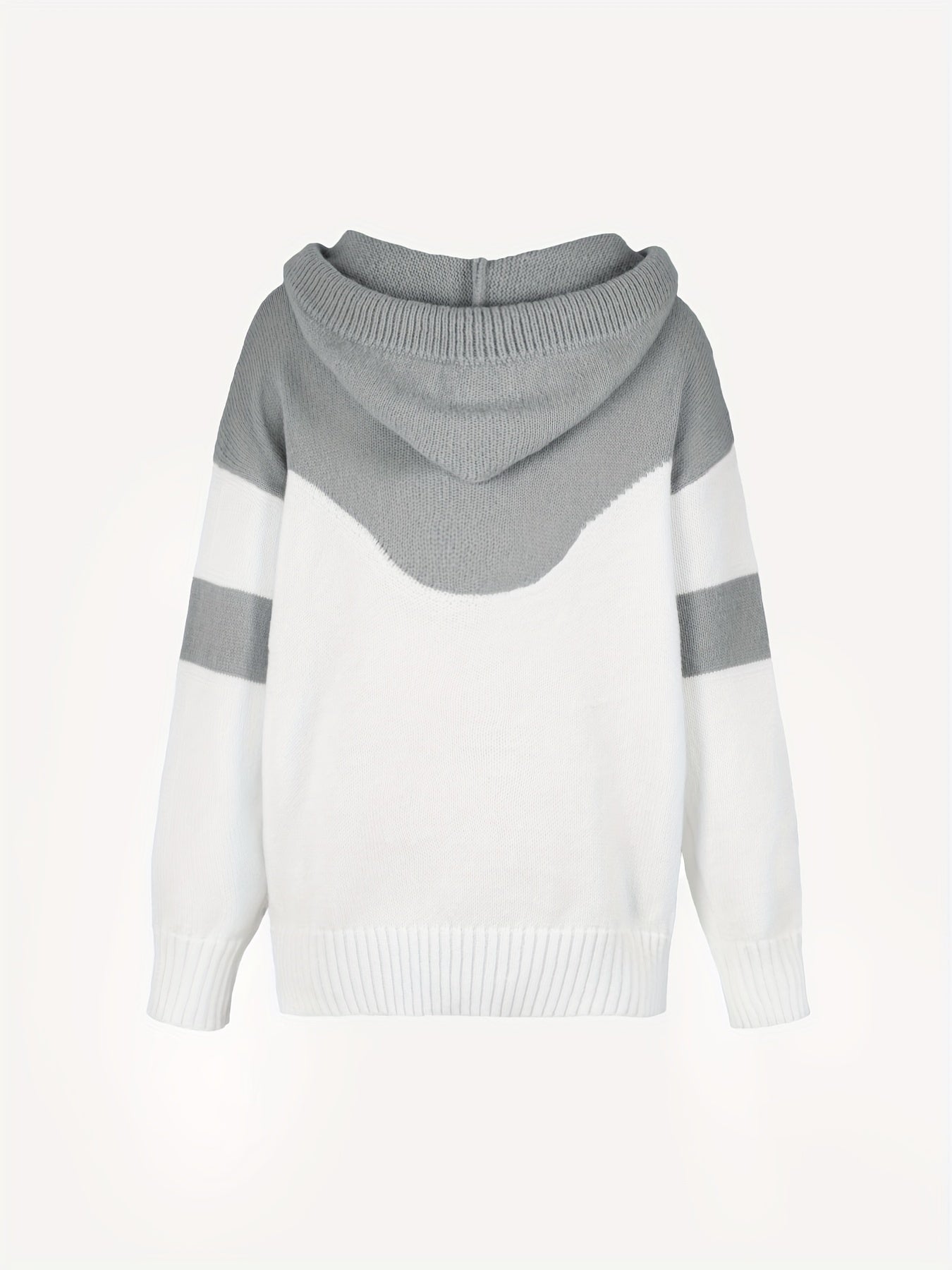 Abrikoos Colorblock Kapuzenpullover – Mila