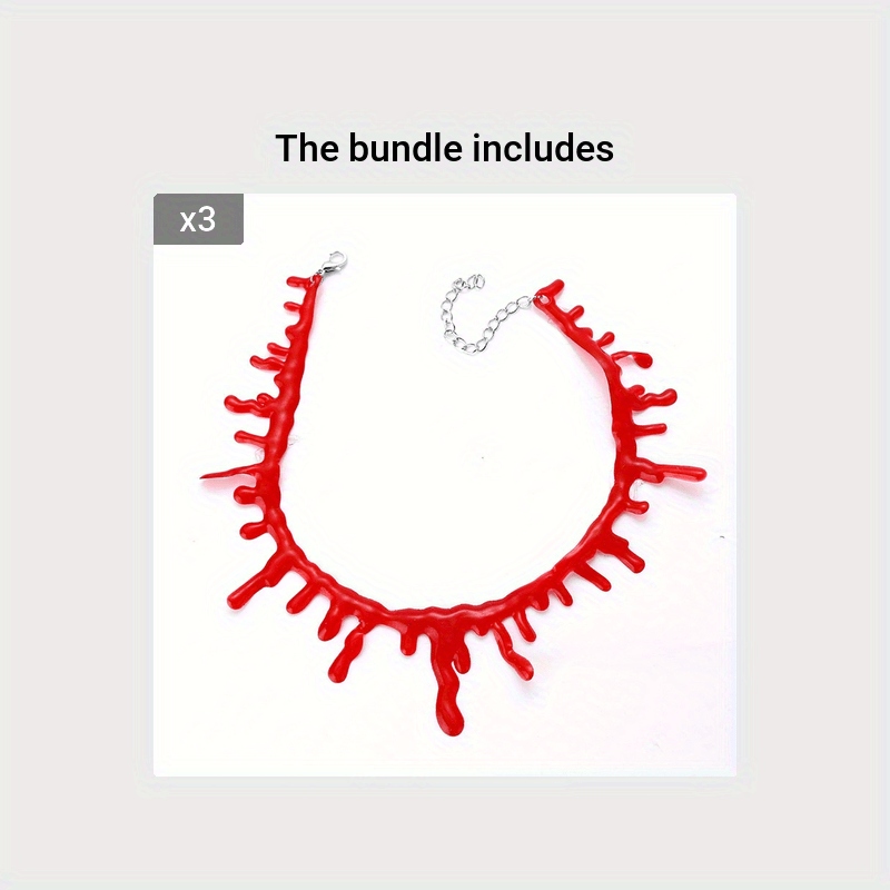 Halloween horror bloeddruppel choker