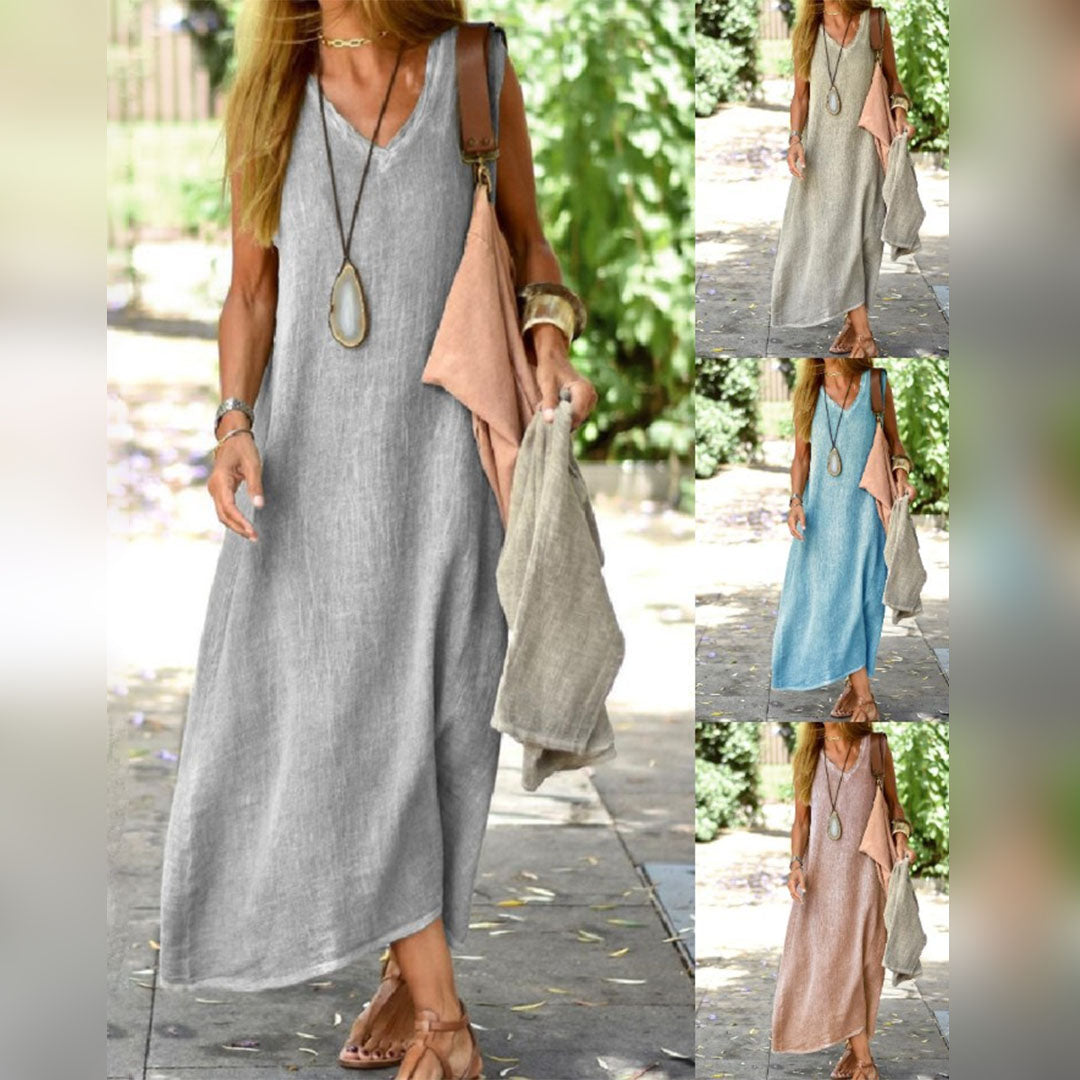 ALEXA | Relaxed gesneden maxi-jurk