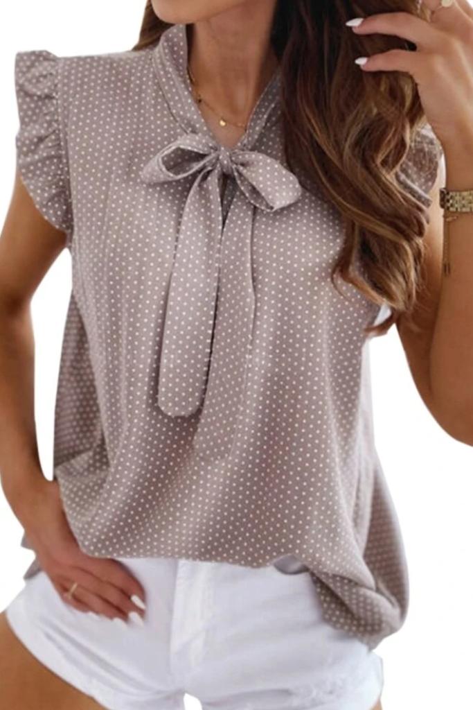 Damesblouse met strikdetail - Ademend en comfortabel