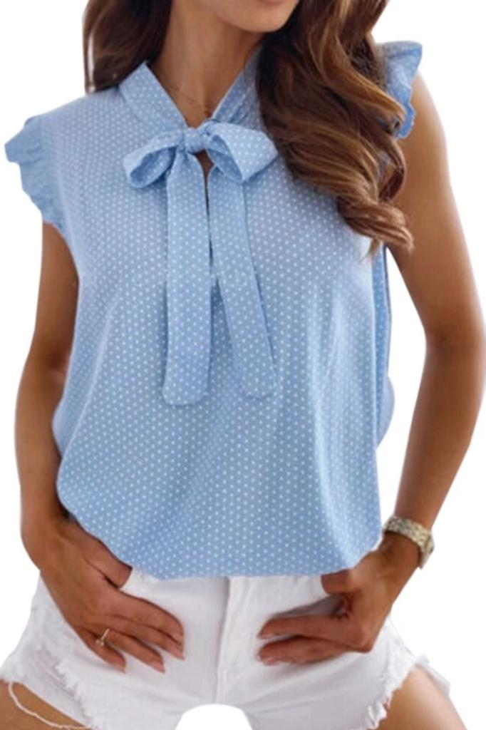 Damesblouse met strikdetail - Ademend en comfortabel