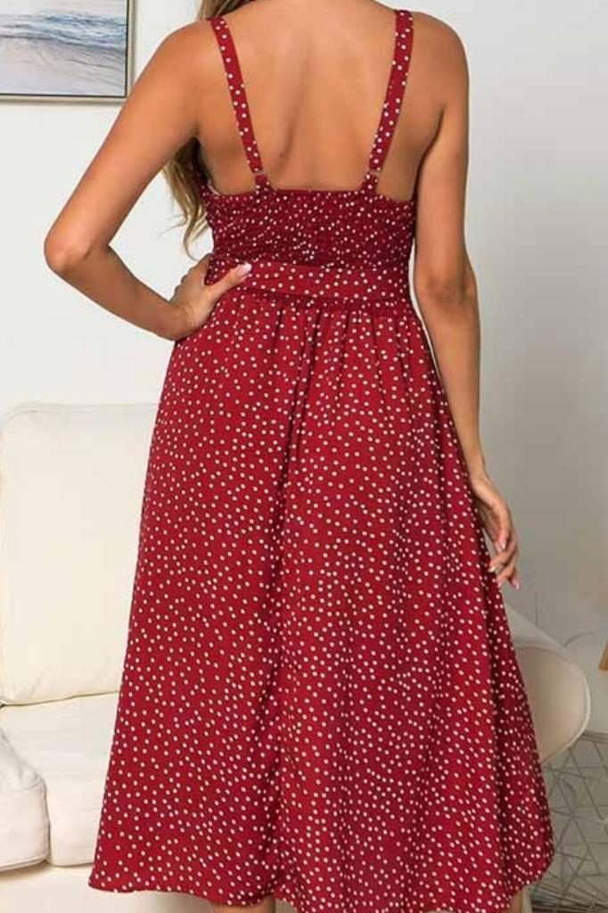 Rood Polkadot Jurk - Emma