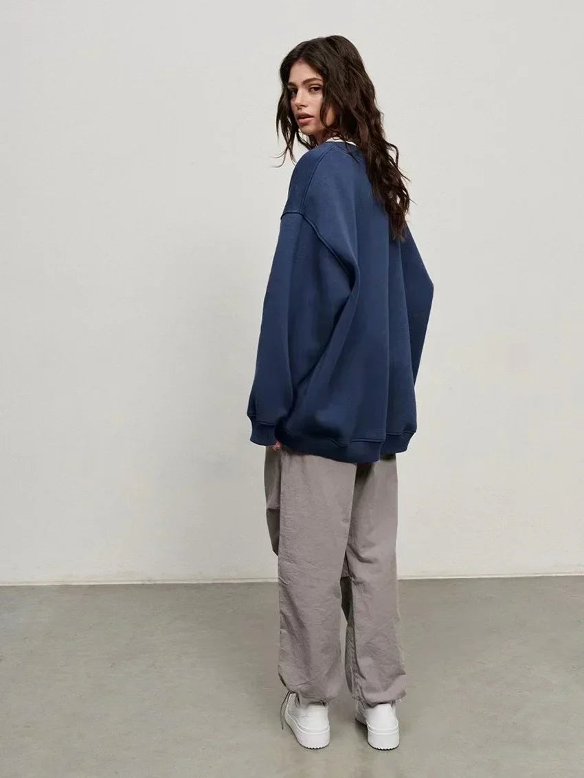 Donkergrijze Oversized Pullover - Luisa