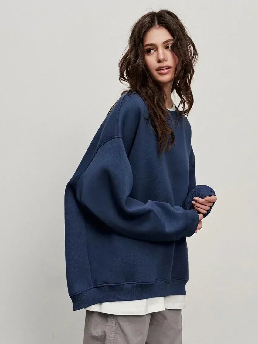 Donkergrijze Oversized Pullover - Luisa