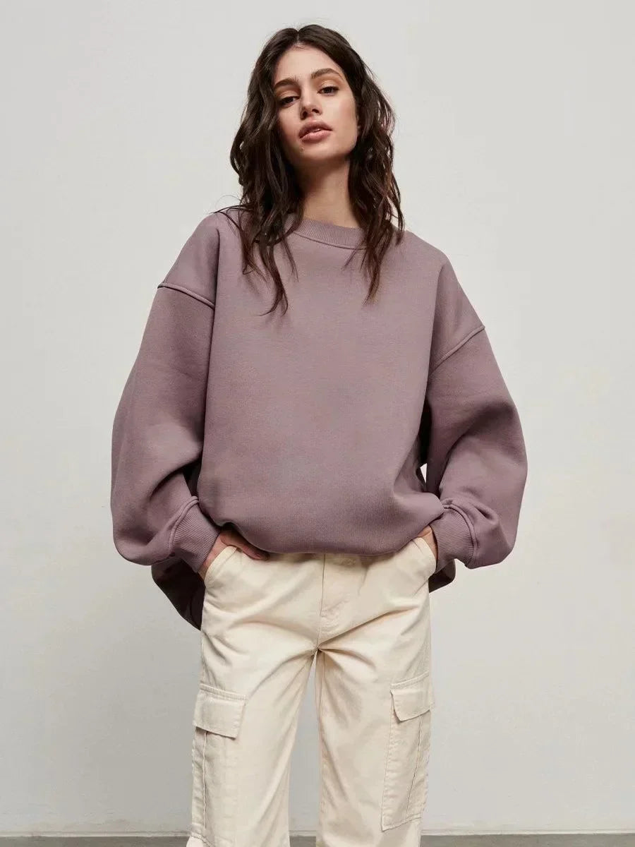 Donkergrijze Oversized Pullover - Luisa