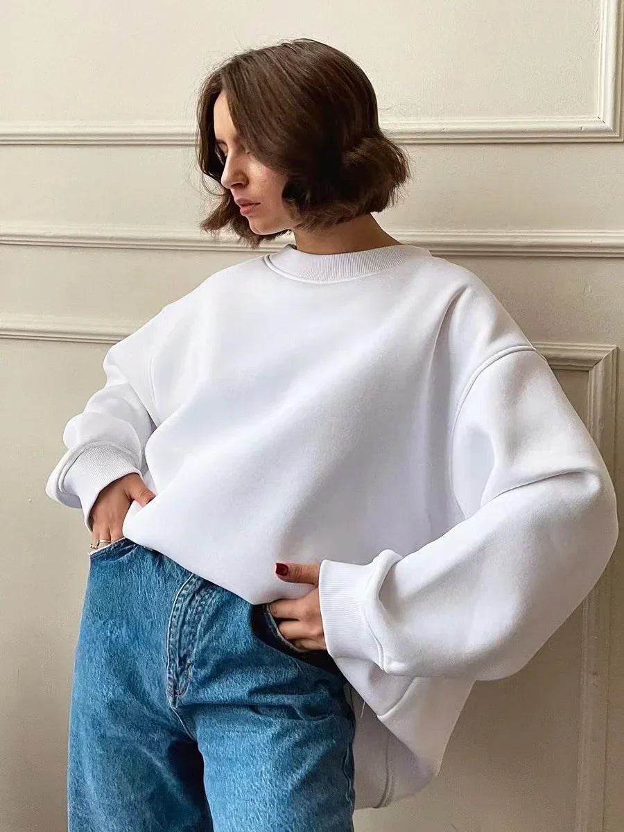 Donkergrijze Oversized Pullover - Luisa