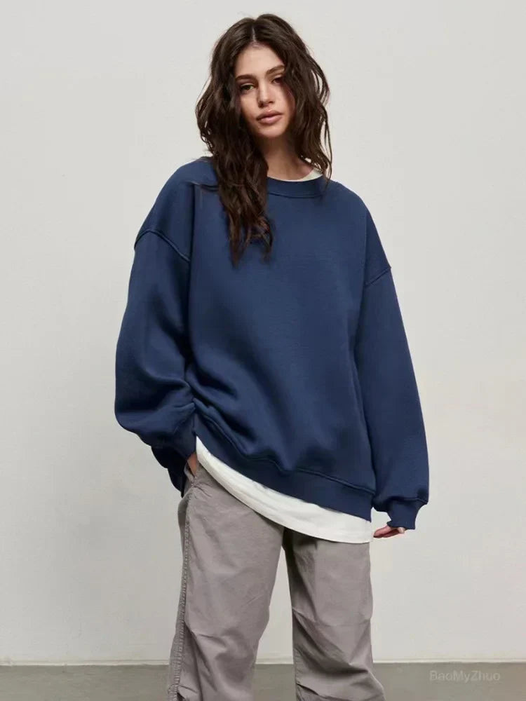 Donkergrijze Oversized Pullover - Luisa