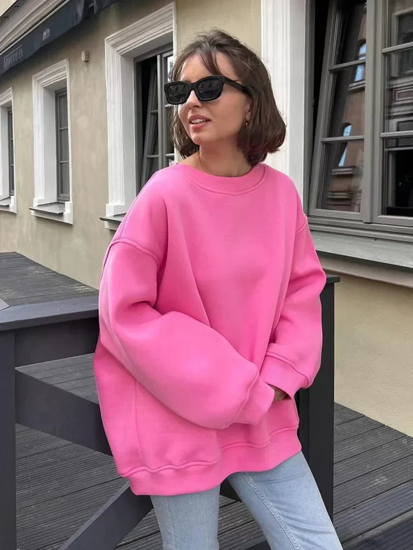 Donkergrijze Oversized Pullover - Luisa