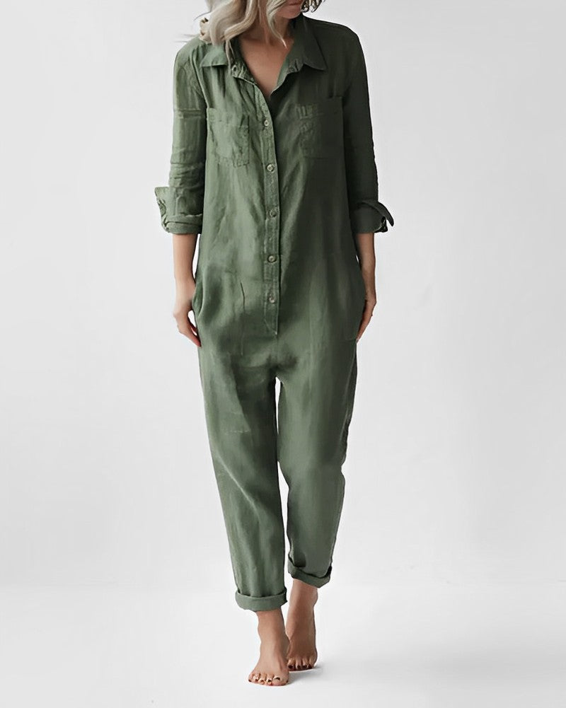 DIANA | Stijlvolle groene jumpsuit